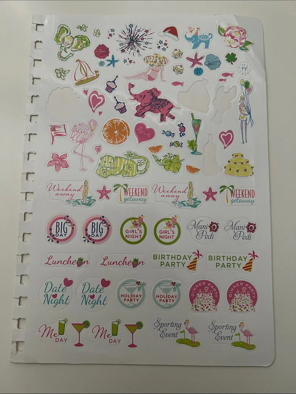 Lilly Pulitzer Decorative Planner Stickers